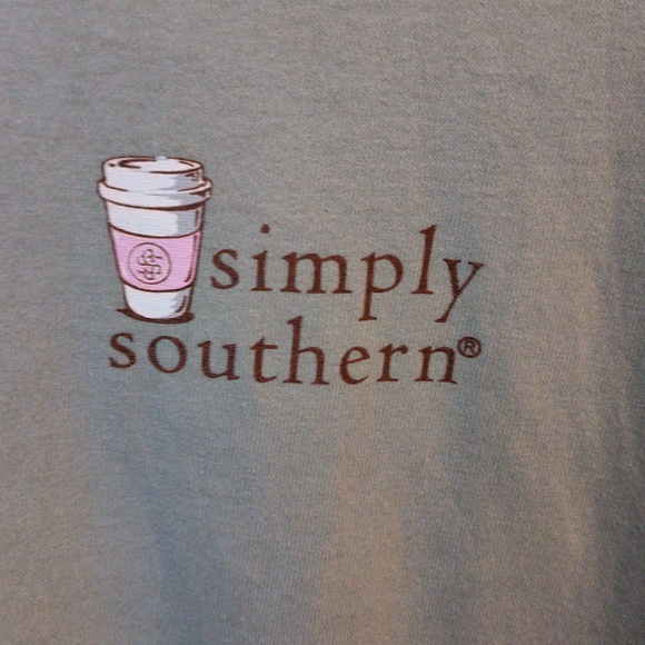 FINAL PRICE NWT Simply Southern olive l/s t-shirt w graphics Medium - Picture 2 of 9